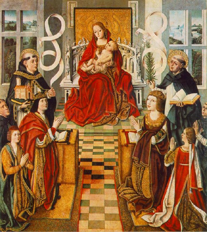 GALLEGO, Fernando Madonna of the Catholic Kings sdg Spain oil painting art